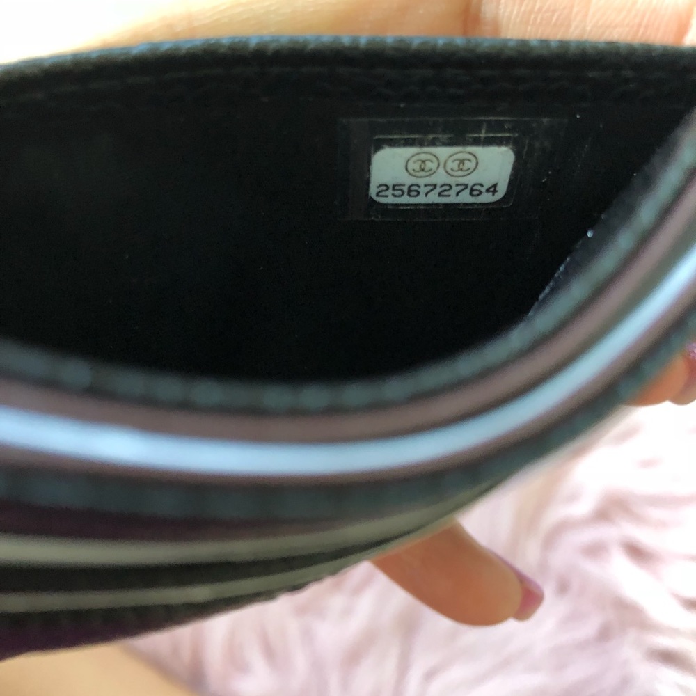 (SOLD)New Authentic Chanel Black Caviar Cardholder - Picture 7 of 7
